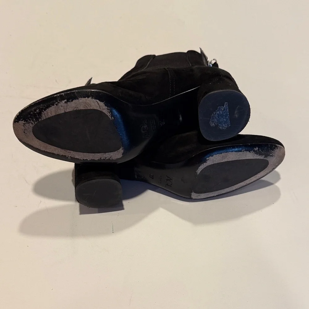 AGL Black Suede Ankle Boots